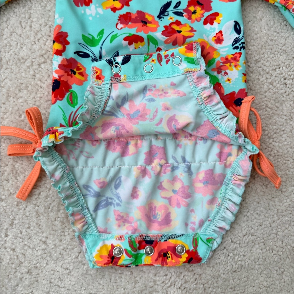 Ruffle Butts Floral Baby One-Piece Swimsuit - Picture 5 of 10